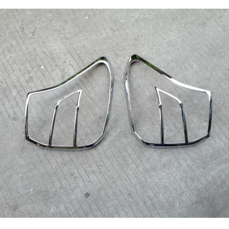 Car Rear Tail Back Light Lamp Frame Stick For Subaru Forester 2013 2014 2015 2016 2017 2018 ABS Chrome Cover Trim Panel 2pcs