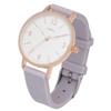 Fieldwork Women's Analog Watch with Silicone Strap, Flower Embossed Rose Pattern, Sail Purple, JN043-1