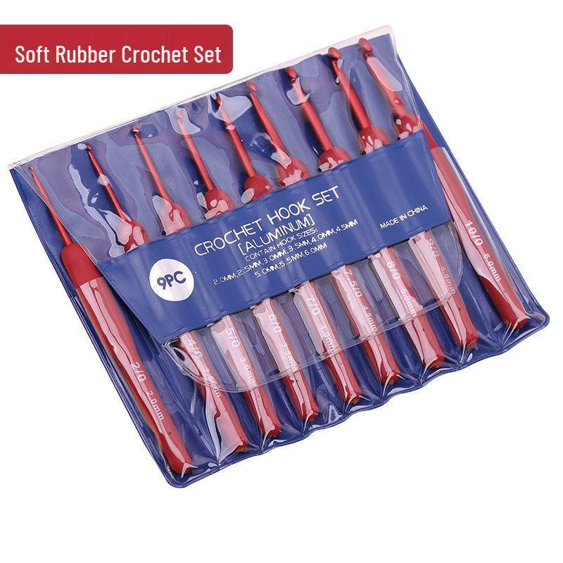 Набор нескользящих крючков для вязания из нержавеющей стали для вязания своими руками и для начинающих