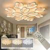 LED Ceiling Lamp for Living Room Soft Light Eye Protection Intelligent Dimming Lamp Petal Design Lamp Energy-Saving Home Decor Lighting