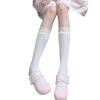 Lolita Pure Desire Summer JK Bow Velvet Balleting Socks Medium Tube Socks Lace Tele Socks