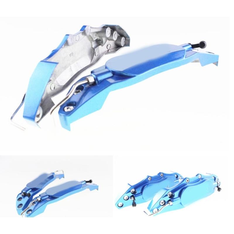 Комплект накладок на тормозные суппорты автомобиля Алюминиевый аксессуар для стайлинга автомобиля Высокопроизводительный корпус тормозного суппорта для ступицы колеса