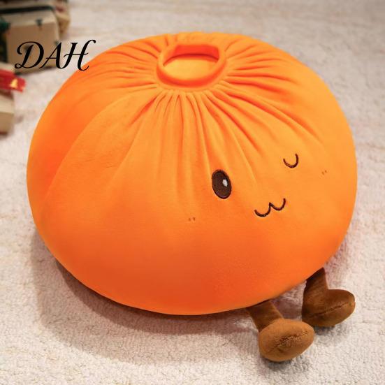 Cute Cartoon Elf Cushion Dumpling Plush Throw Pillow, Soft Stuffed Food Toy for Kids Adults, Cozy Nap Pillow Teens Decorative Bun Bedroom Sofa Living