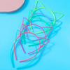 1 Pair Kids Plastic Resin Headband Glow In The Dark Cat Ear Hair Hoop Birthday Parties Cosplay Hair Accessory