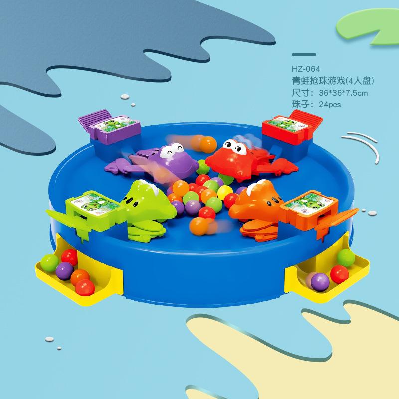 Children'S Little Frog Eats Doudou Ball Fun Toys, Frog Beads Parent-Child Interactive Multiplayer Table Games