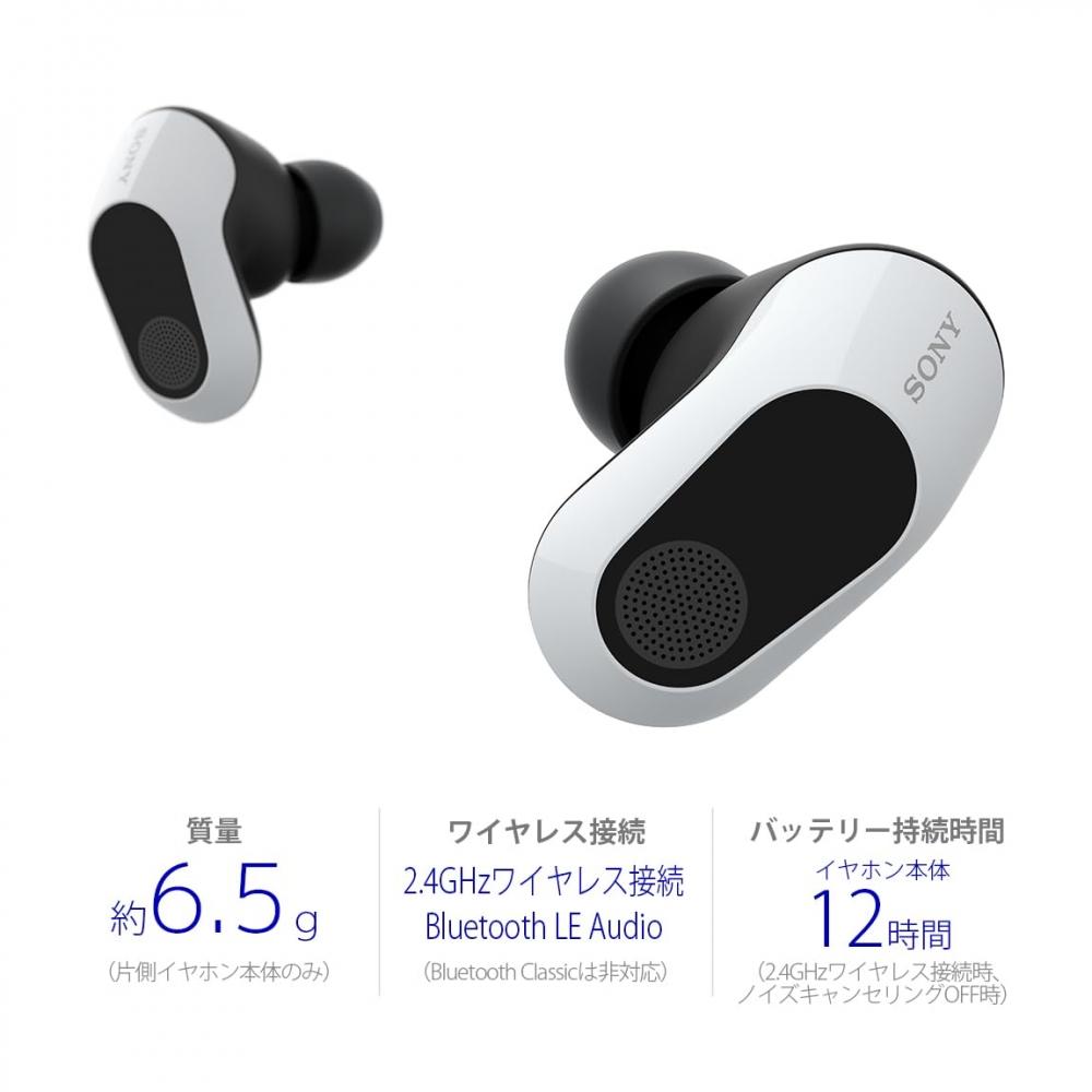 Sony Игровые наушники INZONE Buds:WF-G700N Контролируется Fnatic Полностью беспроводное беспроводное соединение с низкой задержкой 2,4 ГГц Приемопередатчик USB Type-C в