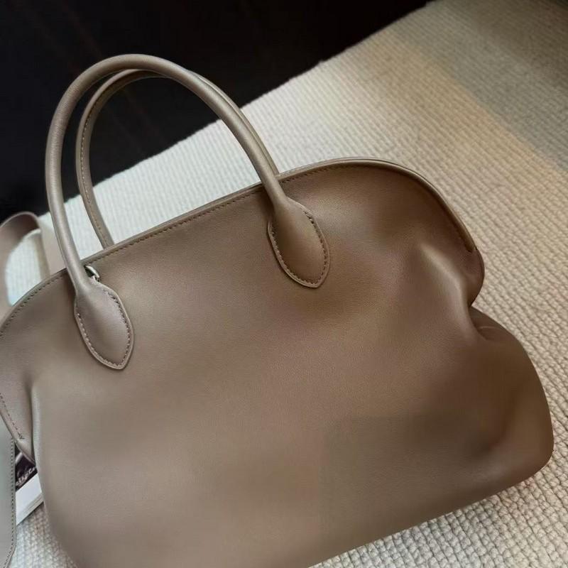 2025 Новая кожаная женская сумка первый слой кожа swift плиссированная сумка-боулинг легкая роскошь большая вместимость портативная сумка через плечо