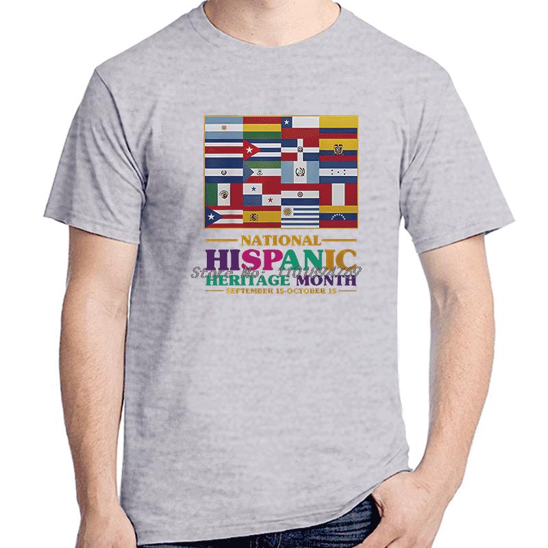 Hispanic Heritage Month Mes De La Herencia Hispana Graphic T Shirts Summer New Shirts And Tshirts Cotton Unisexs Print T Shirt