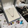 Серебряное ожерелье-сердце S925 с цирконием 5A, Коллекция Clear Sky, Женская цепочка на ключицу