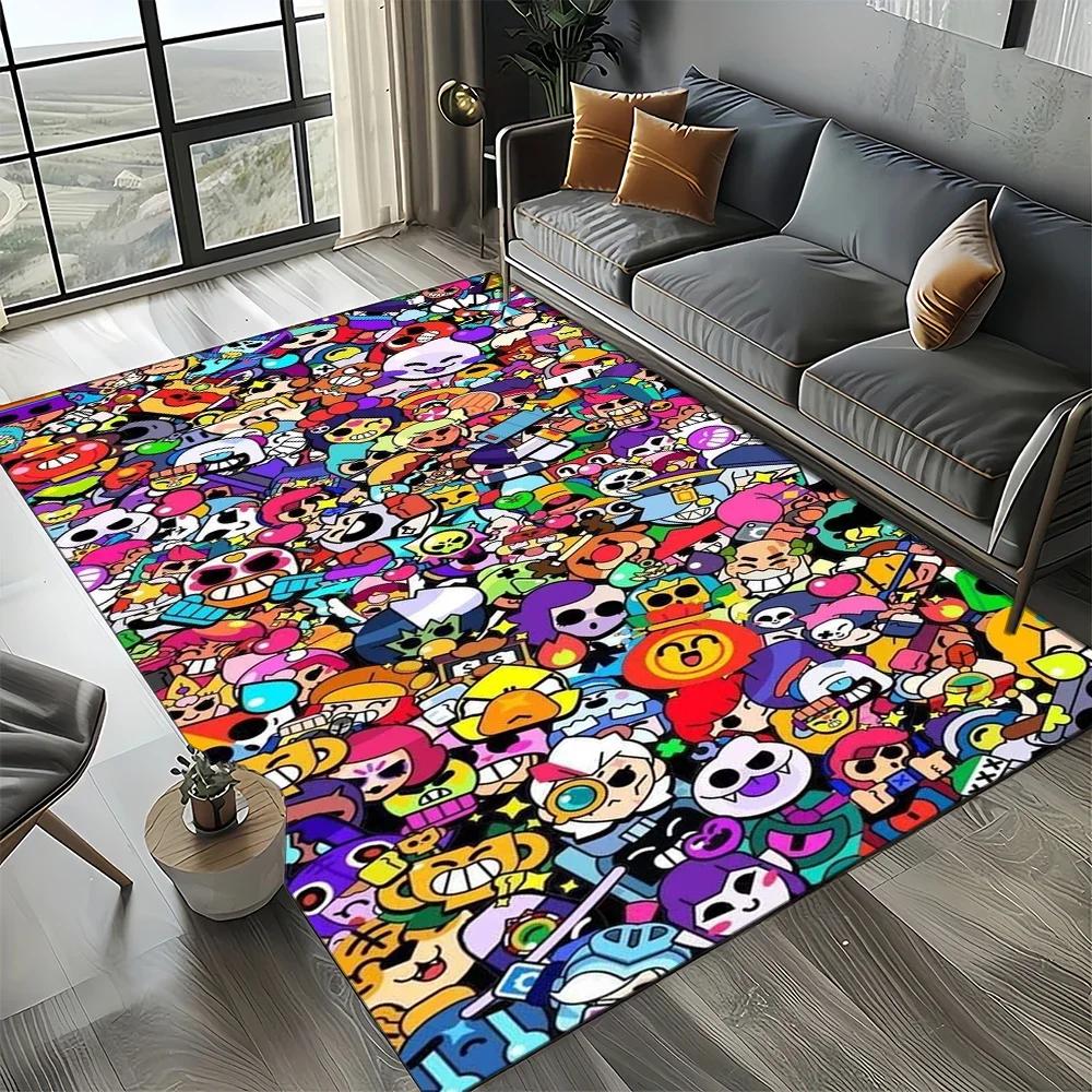 Новый стиль 2025 Игровой ковер Мультяшный игровой ковер для гостиной, спальни, дома, украшение дивана, Детский нескользящий коврик