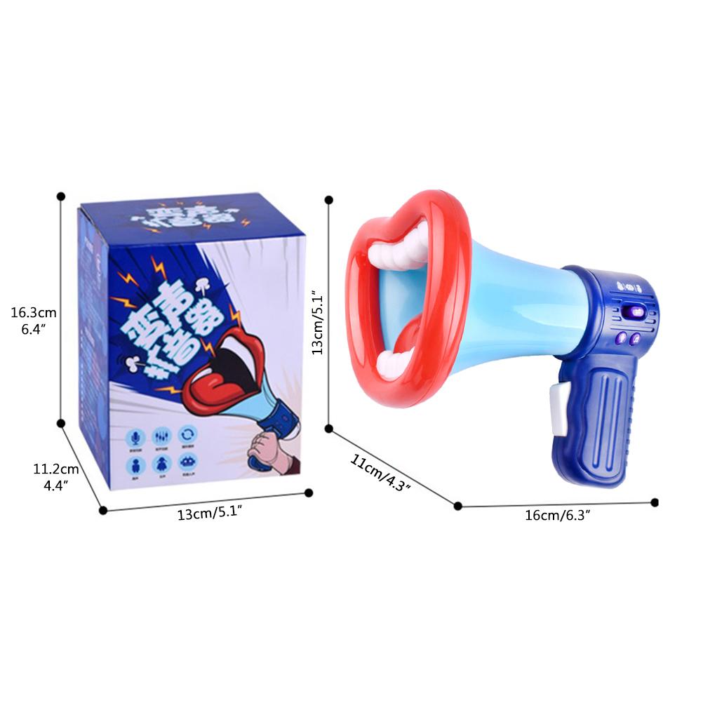 Новинка, игрушка-рог, устройство для изменения голоса, громкий динамик, громкоговоритель для Хэллоуина, изменяющий голос, усиливает звук