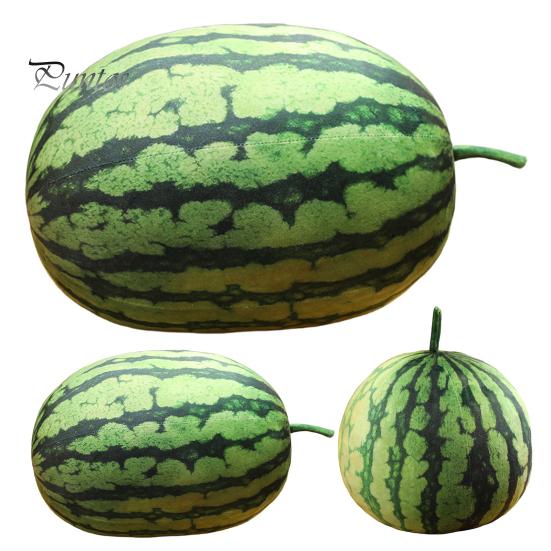 Мягкая игрушка арбуз, мягкая подушка с фруктами, декоративная подушка в виде арбуза, креативный подарок для детей
