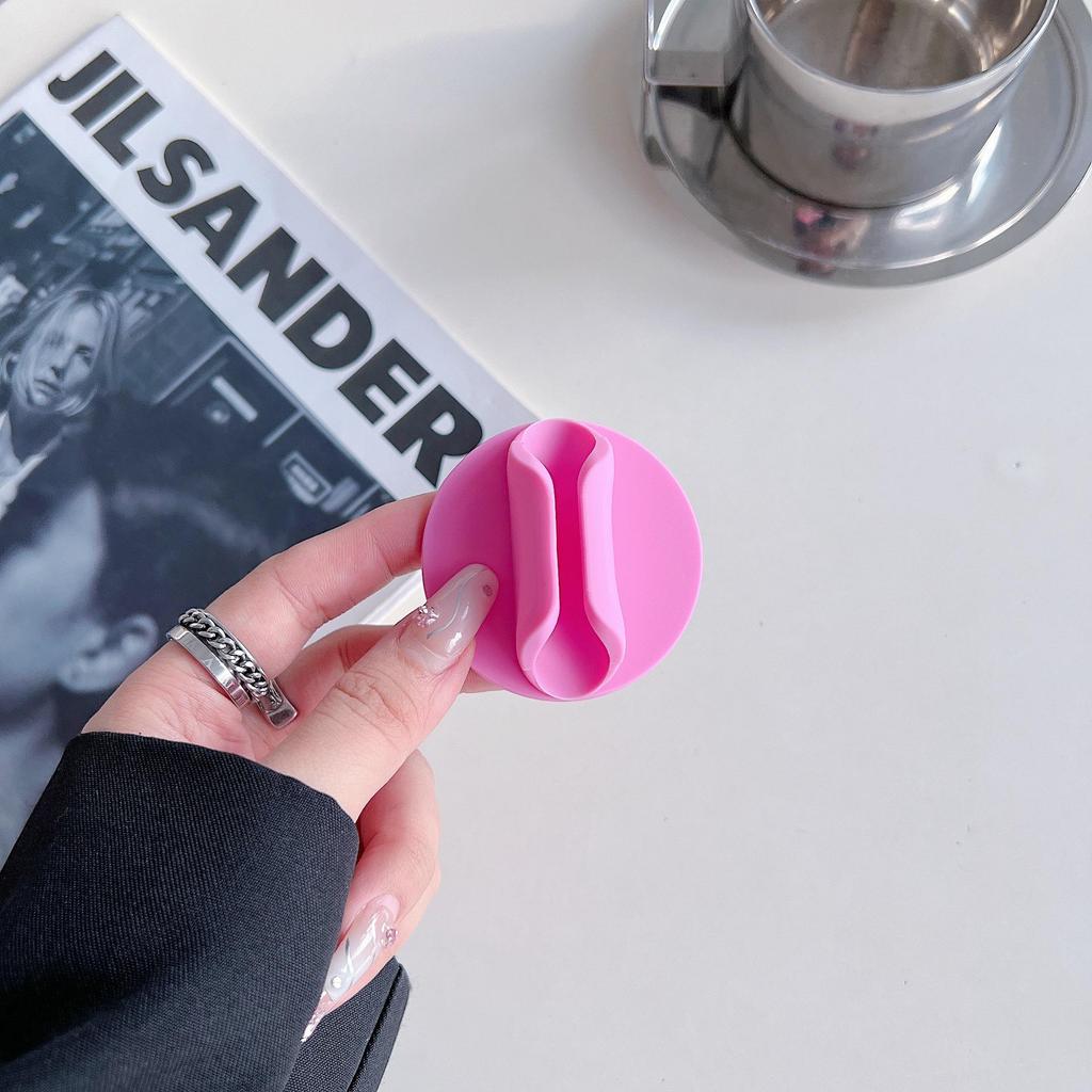 Силиконовый чехол для телефона с 3M-адгезивом, держатель для губной помады и подставка