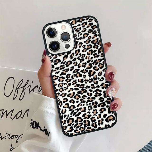 Fashion Sexy Leopard Print Phone Case Cover For iPhone 17 Air 15 16 14 13 12 Pro Max 11 Pro Max Plus Coque Shell
