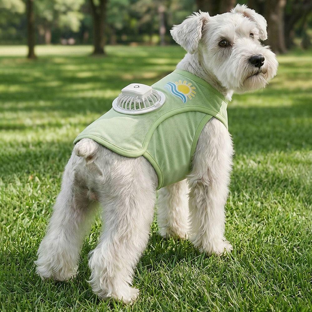 USB Charging Dog Cooling Vest Built In Fan Dog Fan Vest N Cooling Dog Vest Photo Props