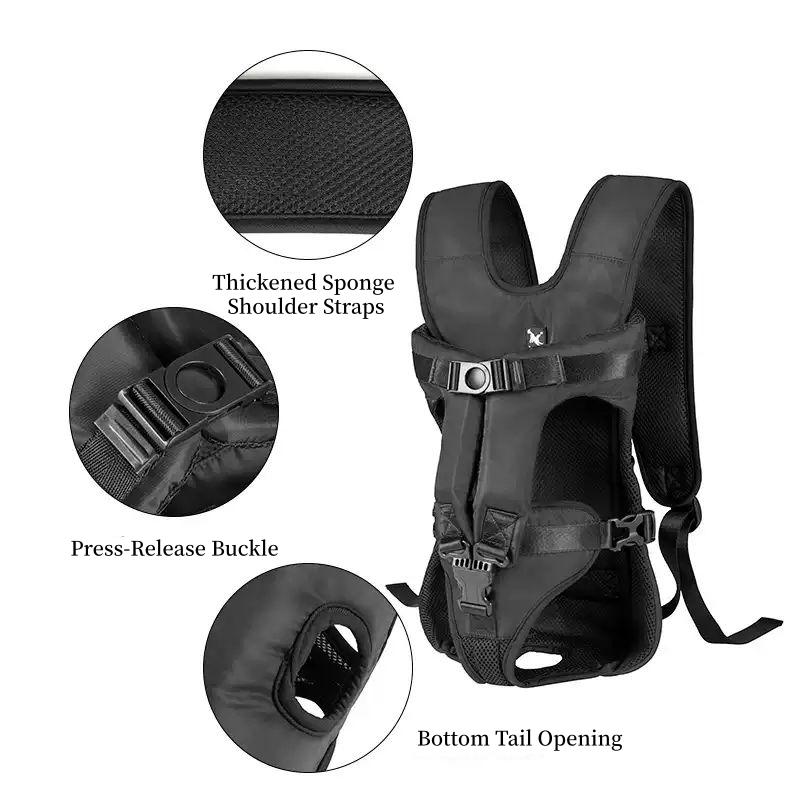 Dogs Carrier Backpack Thickened Sponge Pet Front Dog Carrier Backpacks Outdoor Portable Adjustable Encircling Dog Backpack