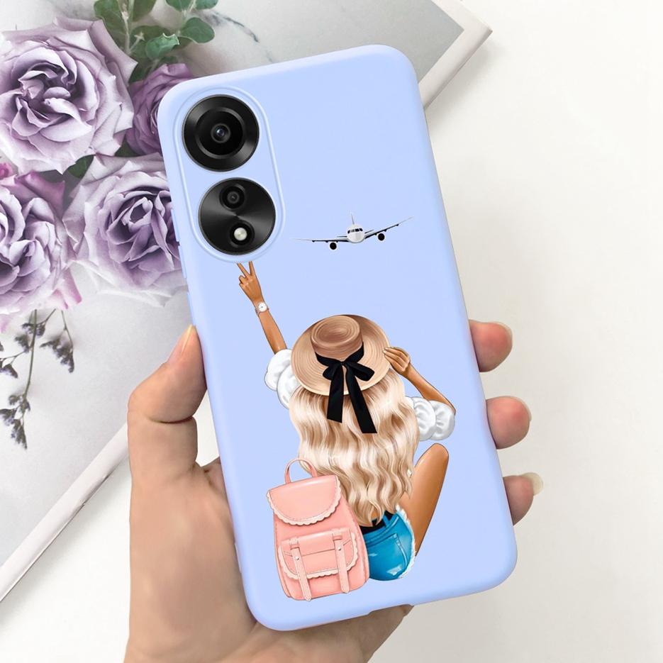 Чехол для Oppo A78 4G CPH2565 Милый Модный Мультяшный Расписной Чехол Мягкий Силиконовый Чехол для Телефона Для Oppo A78 A78 OppoA78 5G Матовый Coque
