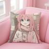 BBocchi the Rock Cushion Cover Pillow Case Soft Friendly Fabric  Concealed Zipper