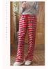 Red Grid Women's Home Sleeper Pants