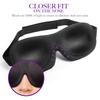 Tcare Fashion 3D Sleeping Eye Mask, Travel Sleep Eye Shade Cover Nap Eye Patch Blindfolds Blinders Create Total Darkness Unisex