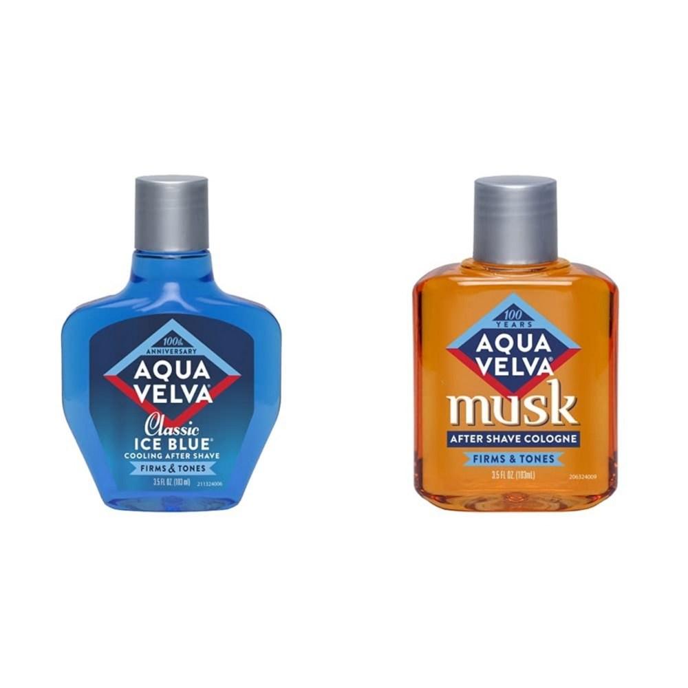 Aqua Velva Мужской лосьон после бритья Musk Ice Blue, набор из 2 шт., 103 мл