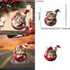 Car Pendant Christmas Tree Decor With Acrylic Cat Cartoon Design For Holiday Festive Gift