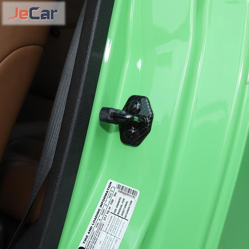 JeCar ABS автомобильный дверной замок крышка защитная пряжка наклейка накладка в виде ракушки защелка стоп антикоррозийная для Ford Mustang 2009-2013 автомобиля