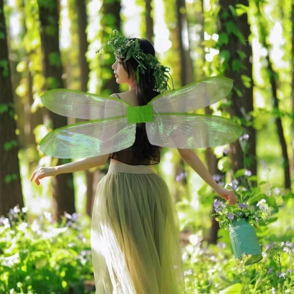 Красочные крылья бабочки стрекозы для женщин и девочек, аксессуары для костюма фей, новые крылья ангела-феи