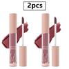 Набор из 2 матовых жидких помад для женщин, водостойкие и стойкие, нелипкий пигментированный блеск для губ, для повседневного макияжа и для вечеринок