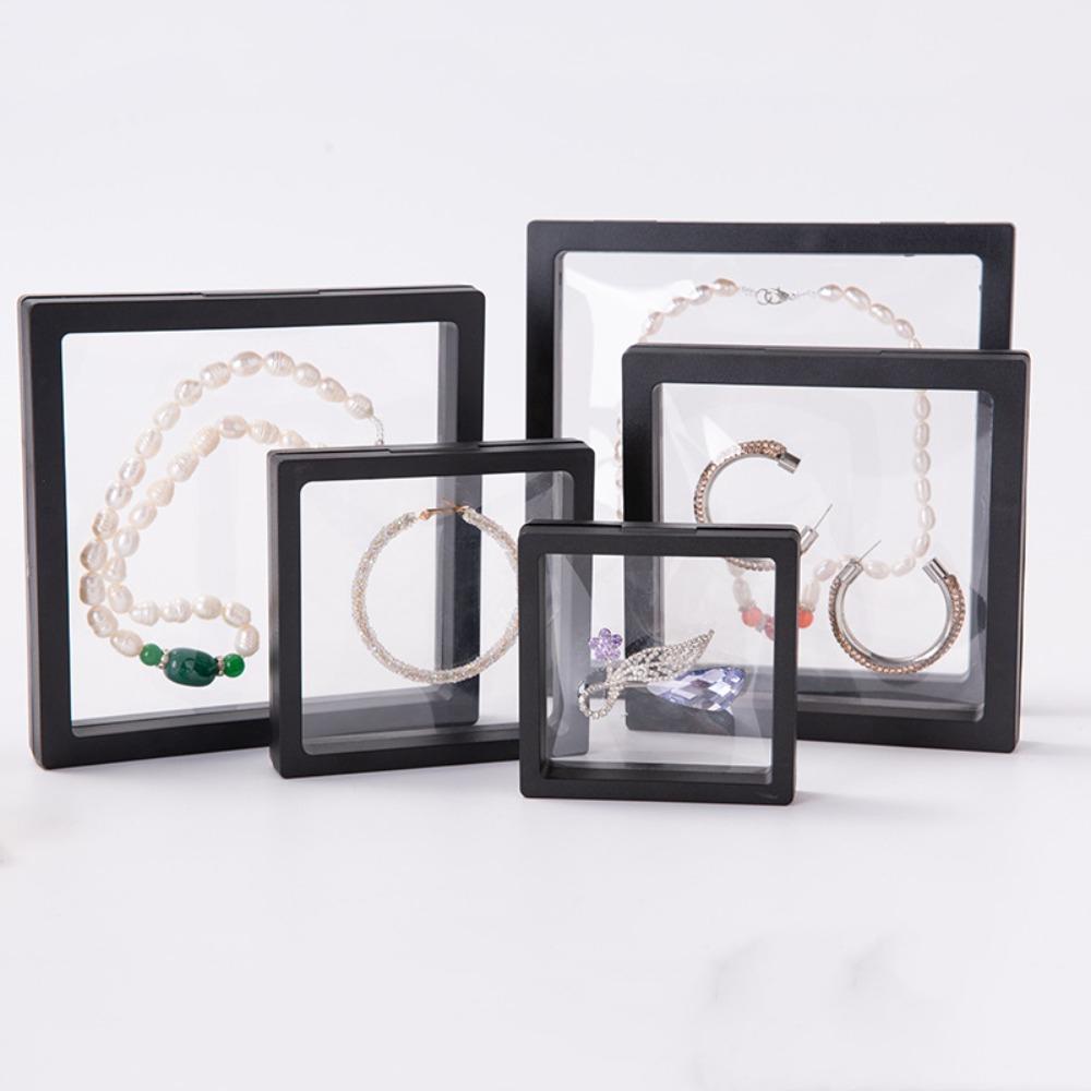 Ring Floating Frame Box Earrings Jewelry Display Box Durable Jewelry Storage Box  Jewelry