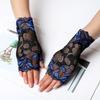 Женские полупальцевые перчатки Женские кружевные перчатки с защитой от ультрафиолета Женские перчатки для вождения