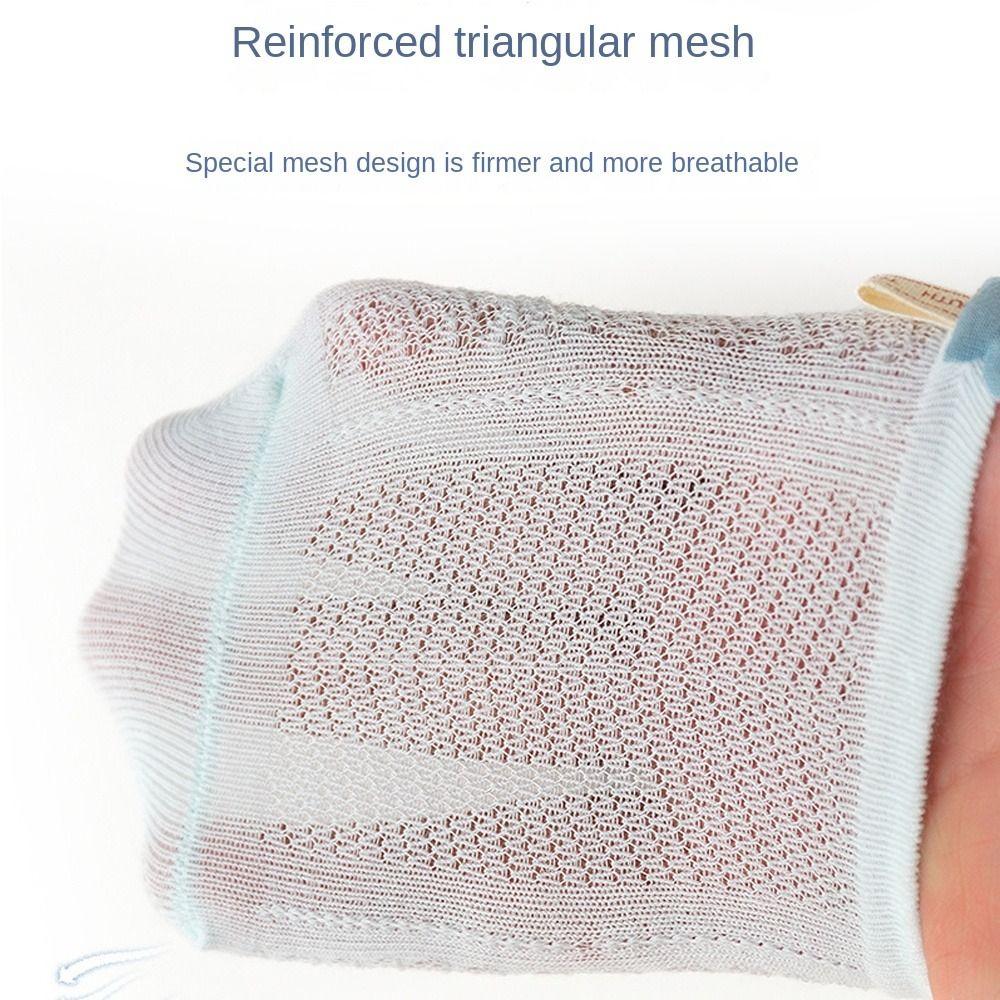 Хлопковые чулки для новорожденных, однотонные короткие носки, модные сетчатые носки