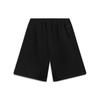 Li-Ning Sports Life Series Logo Embroidered Elastic Waist Straight Shorts Men Bottoms Black AKST759-1