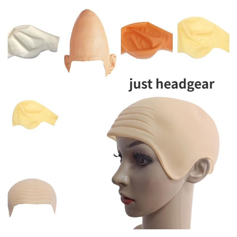 Premium Quality Latex Bald Cap Realistic Skin Texture Easy To Apply Halloween Cosplay Accessories
