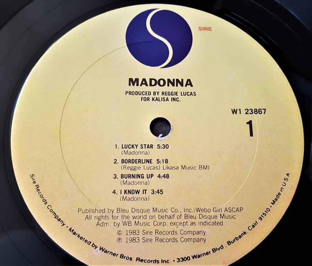 [Б/У] Дебютный альбом Мадонны US LP Выпуск для Клуба грампластинок