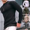Small Square Men's Fashionable Round Neck Pullover Fashionable Loose Knitted Long-sleeved Top for Men