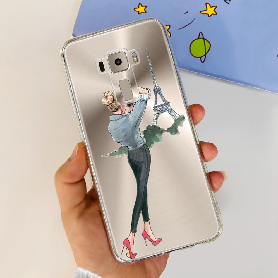 For Asus ZenFone 3 ZE520KL ZA520KL Case Cover Printed Soft Silicone TPU Phone Cases For Asus ZenFone3 5.2“ Z017D Z017DA Z017DB”