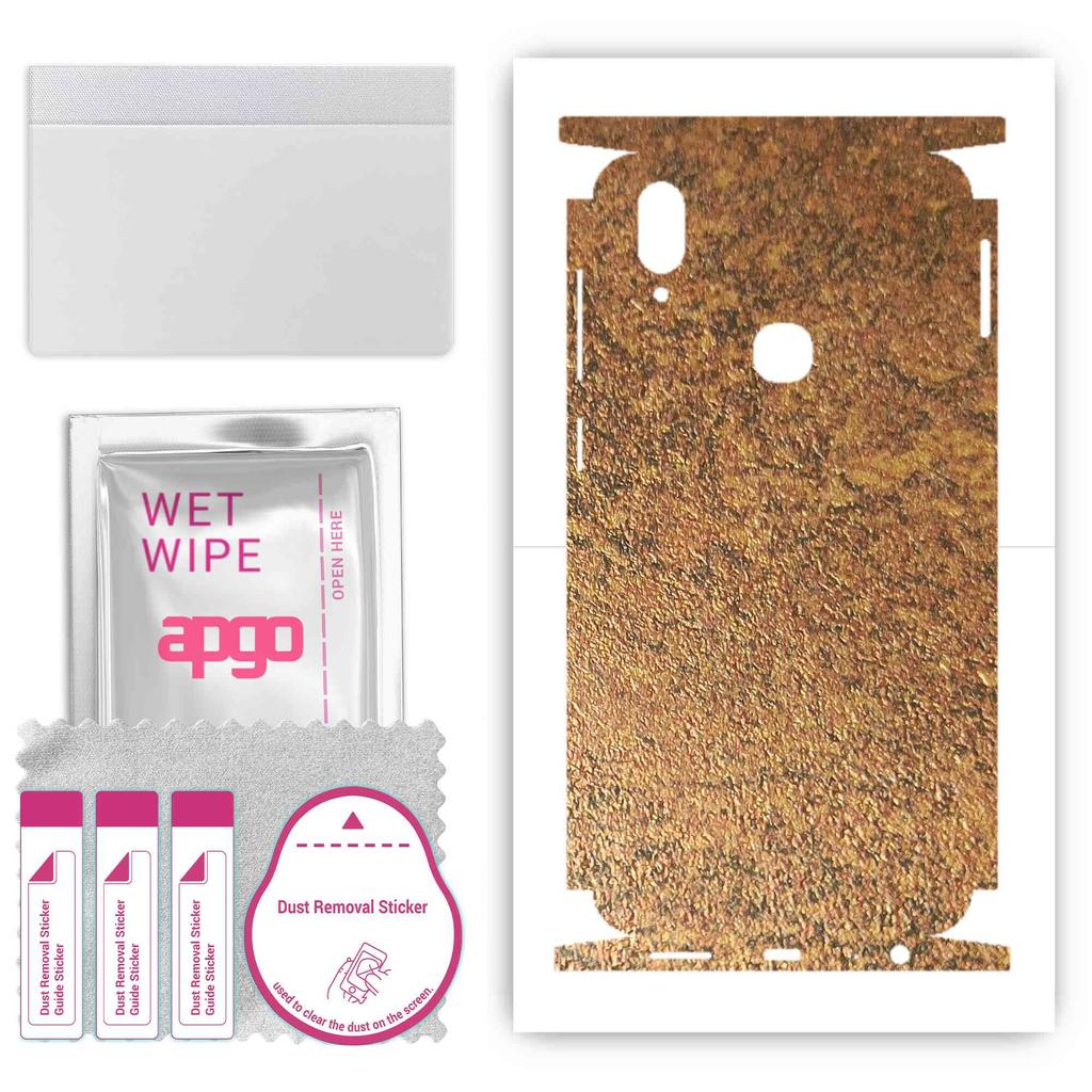 apgo Защитная наклейка для задней и боковых сторон, совместимая с vivo Z3, пленка для полного обертывания, фольга, винил - узор Rusty Copper