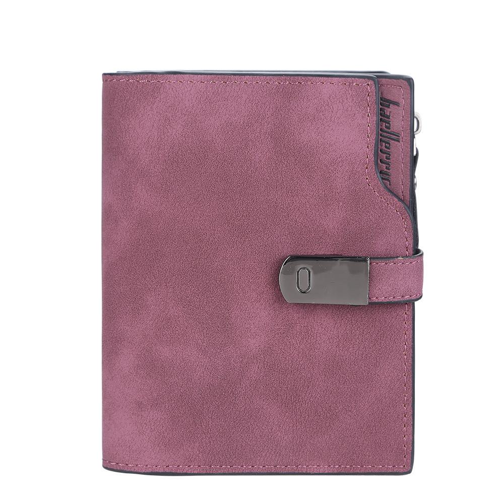 Pu Leather Wallet For Women With Zipper And Multiple Card Slots For Daily Use