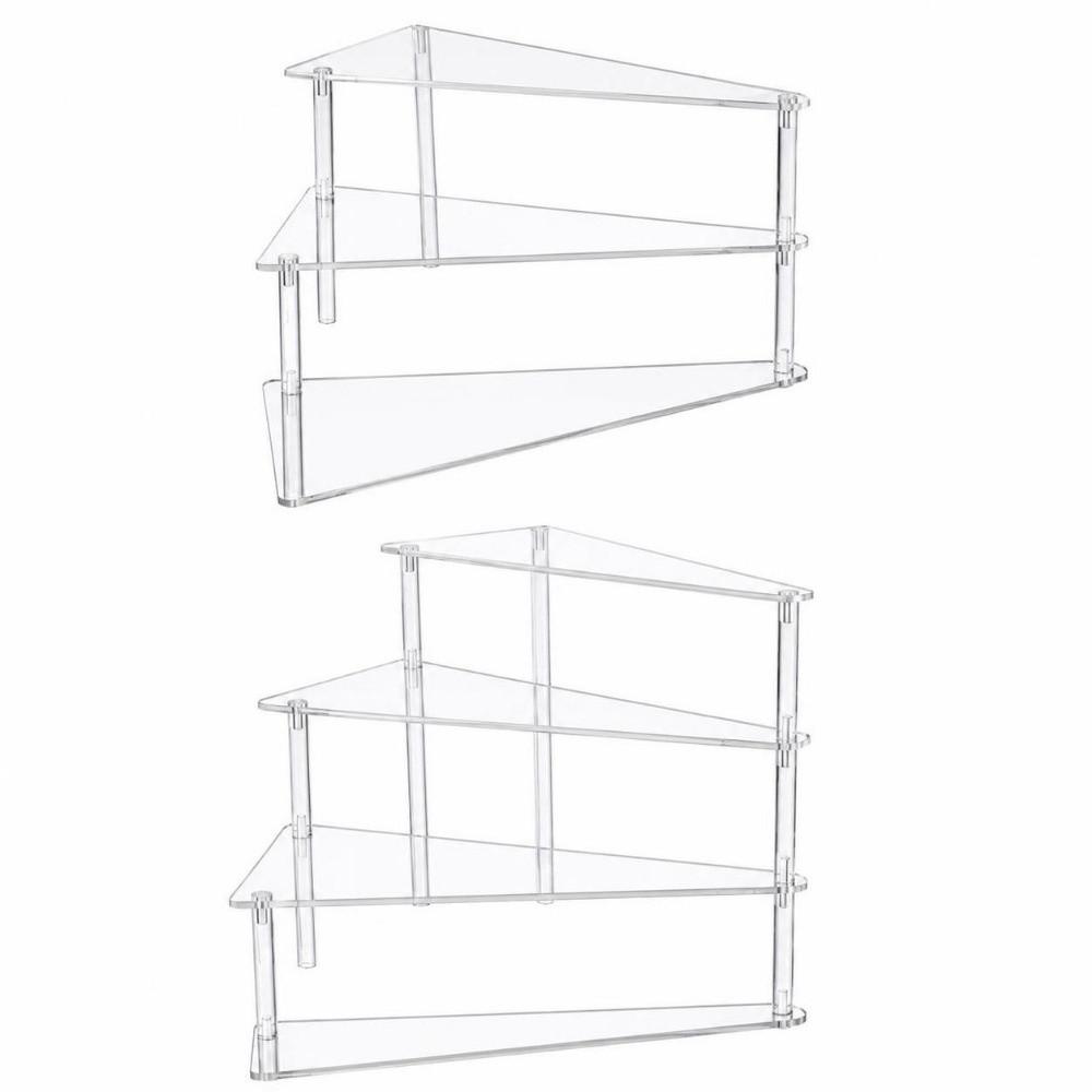 3/4 Tier Acrylic Display Stand Triangular Base Acrylic Display Riser Cupcake Stand Perfume