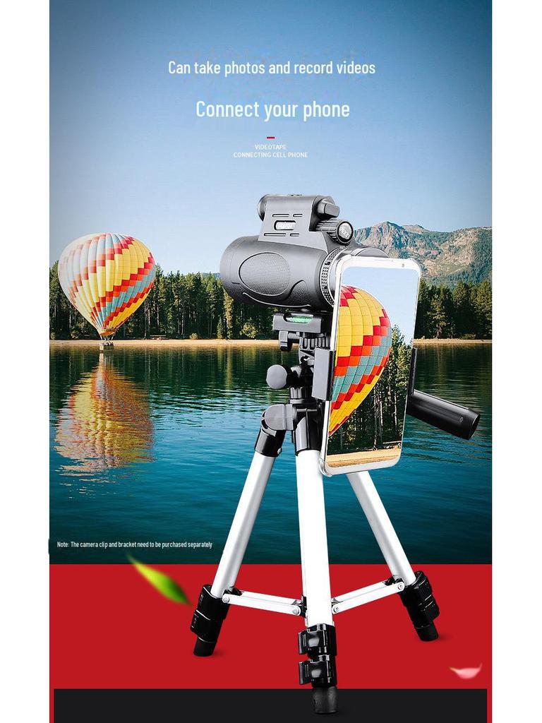 High Power HD Monocular Telescope with 12x50 Magnification for Clear Low Light Night Vision and Full Optical Clarity.