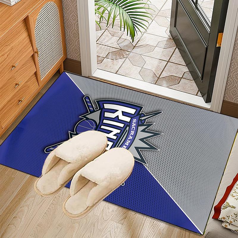Sacramento Basketball Logo Rug Office Carpet Non-Slip Mat, Chair Rug Floor Covering for Gaming, Bedroom, Living Room , Home Decor Christmas Gift
