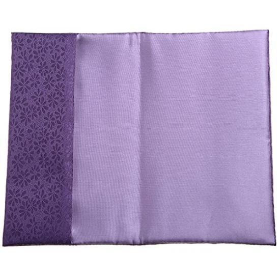 Set of 2 Soft Kinpaku Fukusa (Gold Wrapping Cloths) with Small Floral Embroidery, Made in Japan, Rinzu Kinpaku Fukusa Set for Condolences and