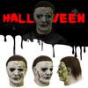Terror Halloween Michael Myers Masks With LED Glow Horror Latex Full Head Headgear Scary Face Cover Masquerade Party Supplies
