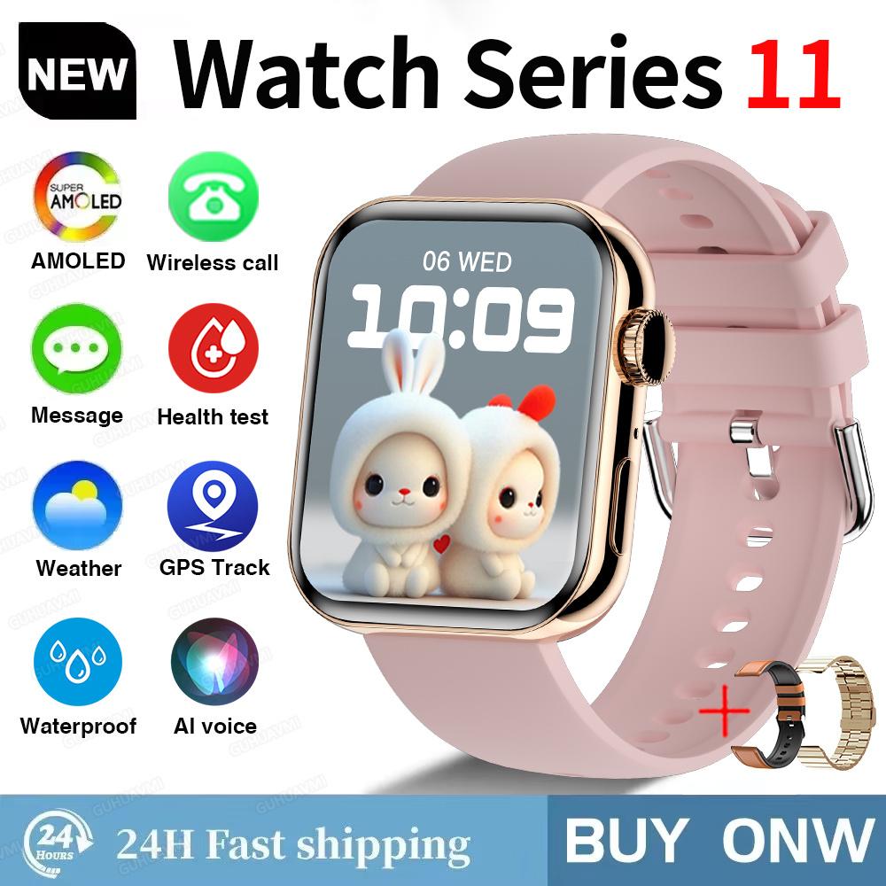 НОВЫЕ Для IOS Watch Series 11 Умные часы GPS-трек Сердечный ритм Часы HD Bluetooth-вызов Спортивные Водонепроницаемые Часы Глобальная версия