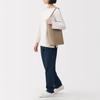 Сумка на одно плечо MUJI из натуральной кожи, Унисекс, EGB57A5A, Серовато-коричневый