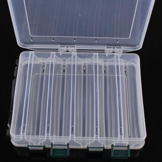 MUQZI Sports Accessory Double Layers Fish Lure Bait Hook Tackle Box Fishing Tool Storage Case Container