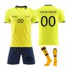 Комплект персонализированных рубашек для мужчин и девочек с именем и номером, футбольные майки на заказ для мальчиков, тренировочный костюм