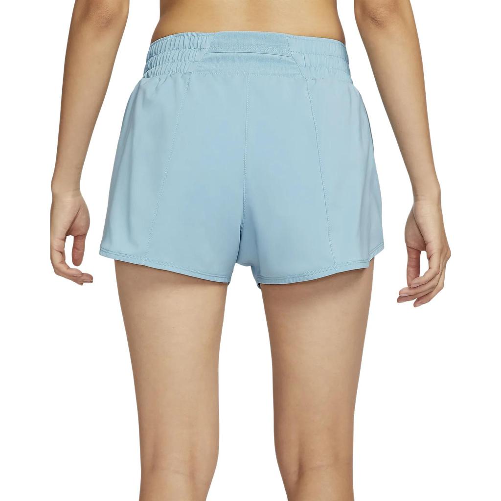 Nike Dri-FIT One Mid-Rise Lined Comfortable Three-Quarter Casual Shorts Women Shorts Denim-Blue Green DX6011-464
