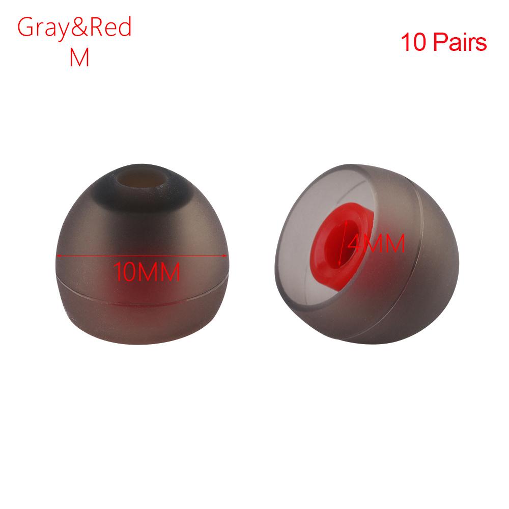Пары универсальных колпачков 4 мм, резиновые вкладыши, сменные наушники-вкладыши, силиконовые насадки для наушников